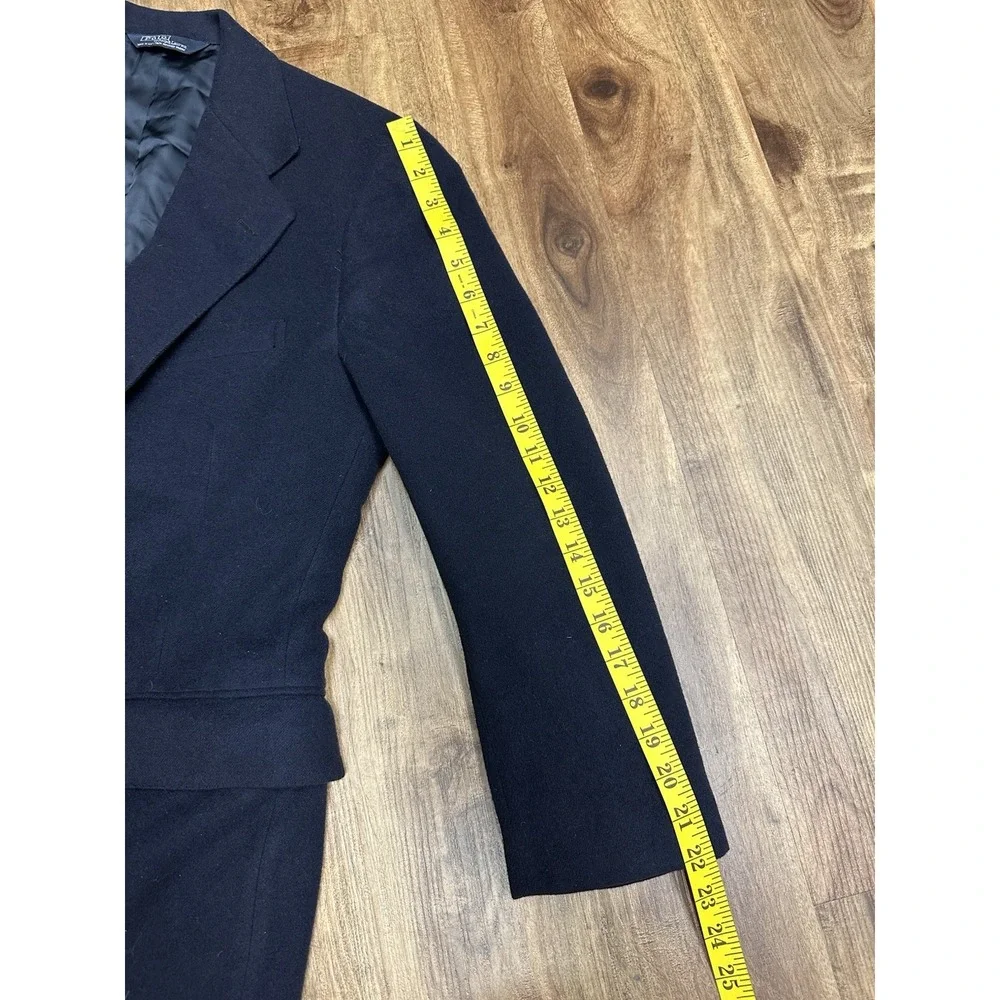 Vintage Polo Ralph Lauren 100% Cashmere Navy Gold Button Blazer 40
